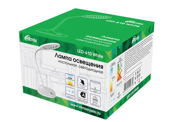 Настольная лампа RITMIX LED-610 White заказать