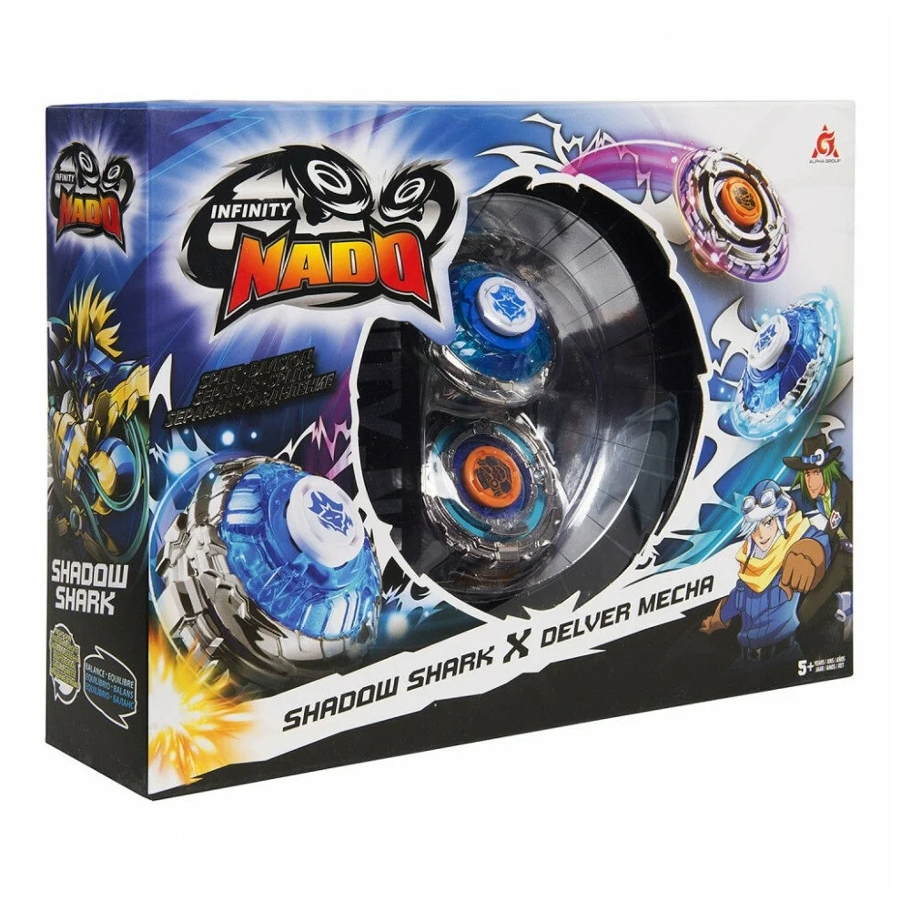 Фото Игрушка Infinity Nado 2 волчка Сплит, Shark&Mecha 36058