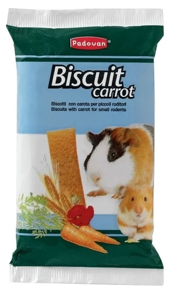 Фото Лакомство PADOVAN BISCUIT Carrot бисквиты морковные д/грызунов (30г) 004136