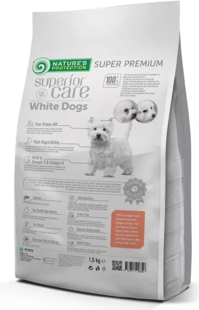 Фото Корм для взрослых собак мелких пород NP SCare White dogs Grain Free Salmon Adult Small and Mini Breeds 1.5kg