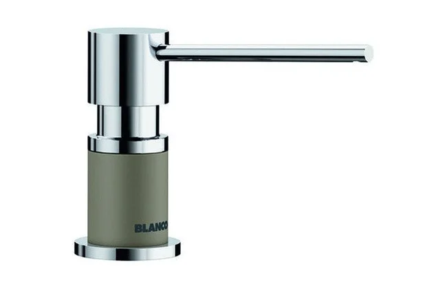 Дозатор BLANCO 525816 Lato хром/серый беж