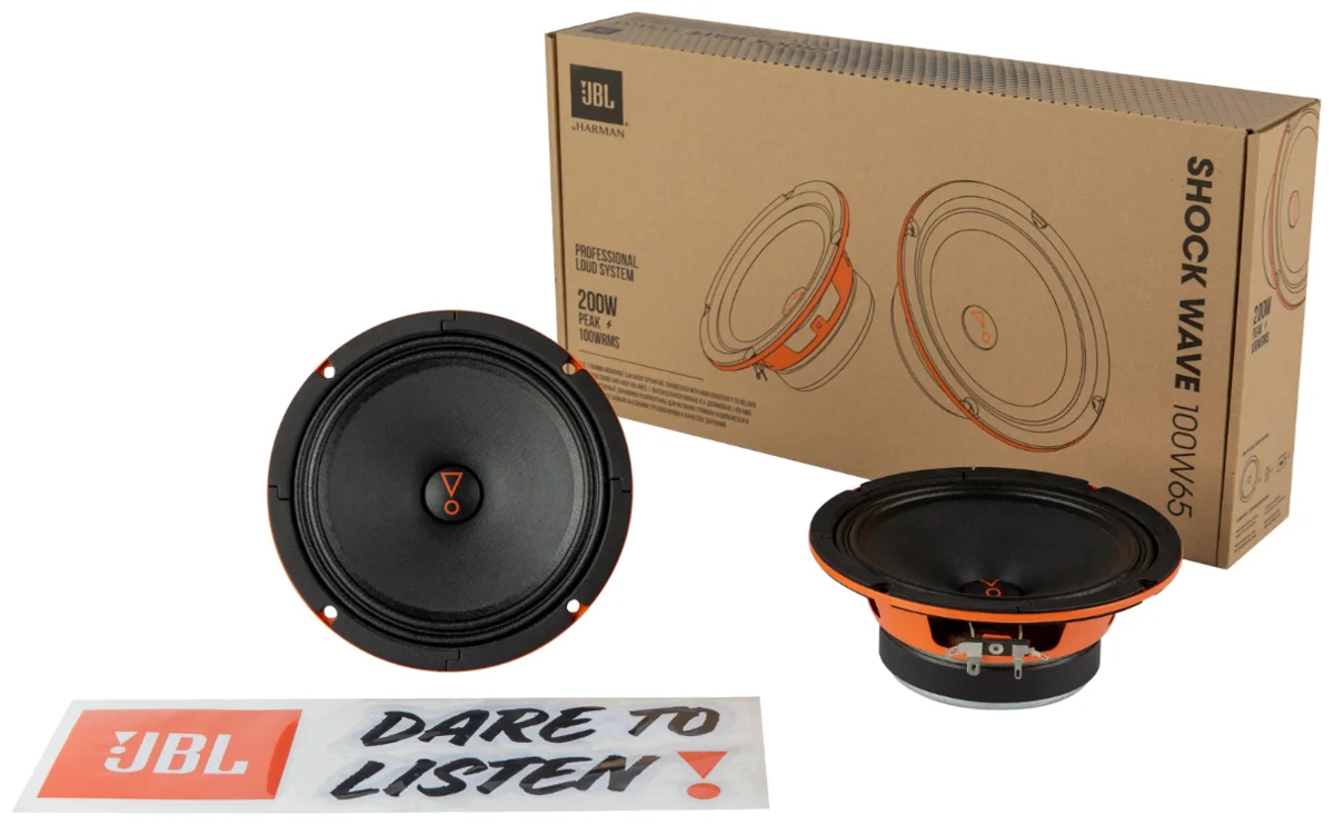 Картинка Колонки автомобильные JBL SHOCKWAVE 100W65