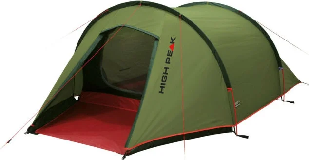 Палатка HIGH PEAK KITE 3 (3-x местн.) (оливковый/красный)