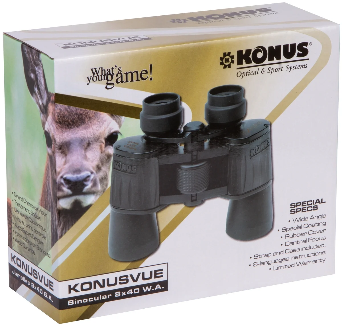 Бинокль KONUS KONUSvue 8x40 WA Казахстан