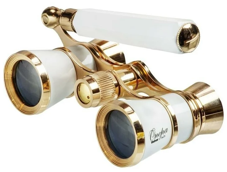 Бинокль VEBER Opera БГЦ 3x25 White-Gold лорнет