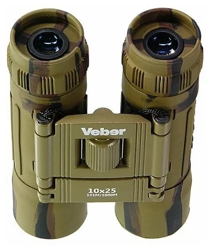 Фото Бинокль VEBER Sport БН 10x25 камуфляж