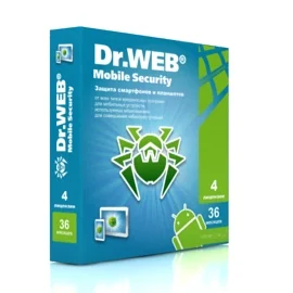 Фото Антивирус Dr.Web Mobile Security на 36 м., 4 МУ, новая лицензия (LHM-AA-36M-4-A3)