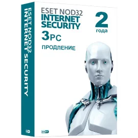 Фото Право на использование Eset/ESET NOD32 Internet Security - продление лицензии на 2 года на 3ПК (NOD32-EIS-RN(KEY)-2-3)