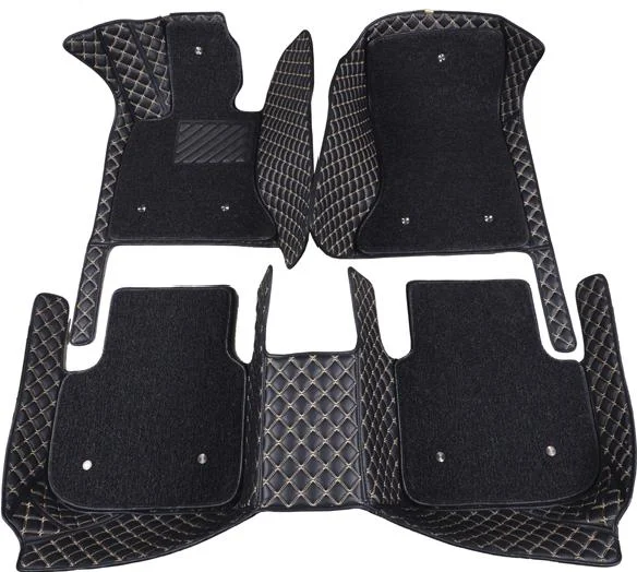 Фото Коврики автомобильные KRISTALL-AUTO для Mitsubishi Pajero 2007-2020 C black+beige