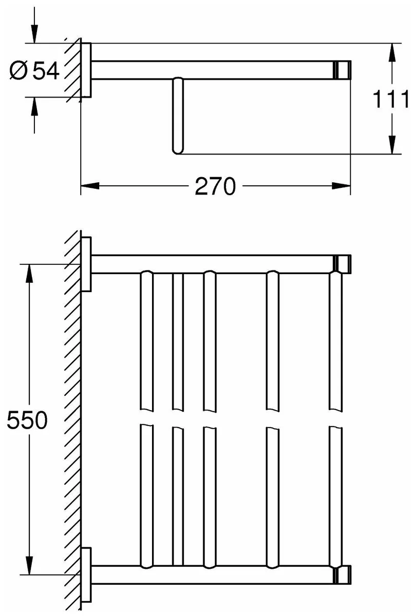 Фото Держатель для полотенца GROHE Essentials 40800001