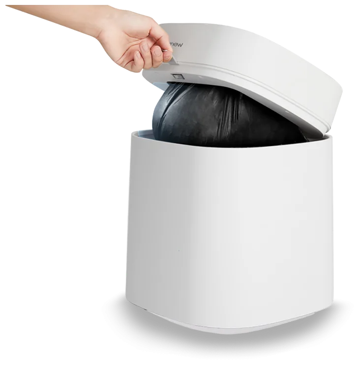 Картинка Умное мусорное ведро Xiaomi Townew Smart Trash Can T Air Lite Grey