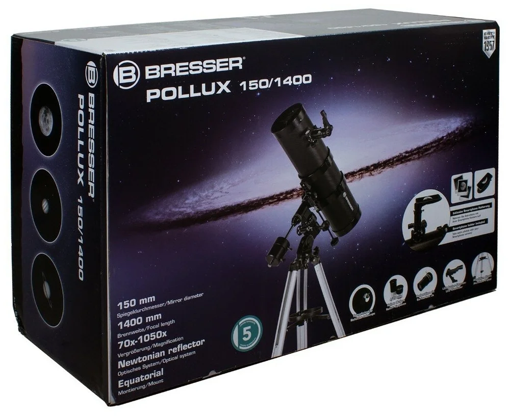 Телескоп BRESSER Pollux 150/1400 EQ3 Казахстан