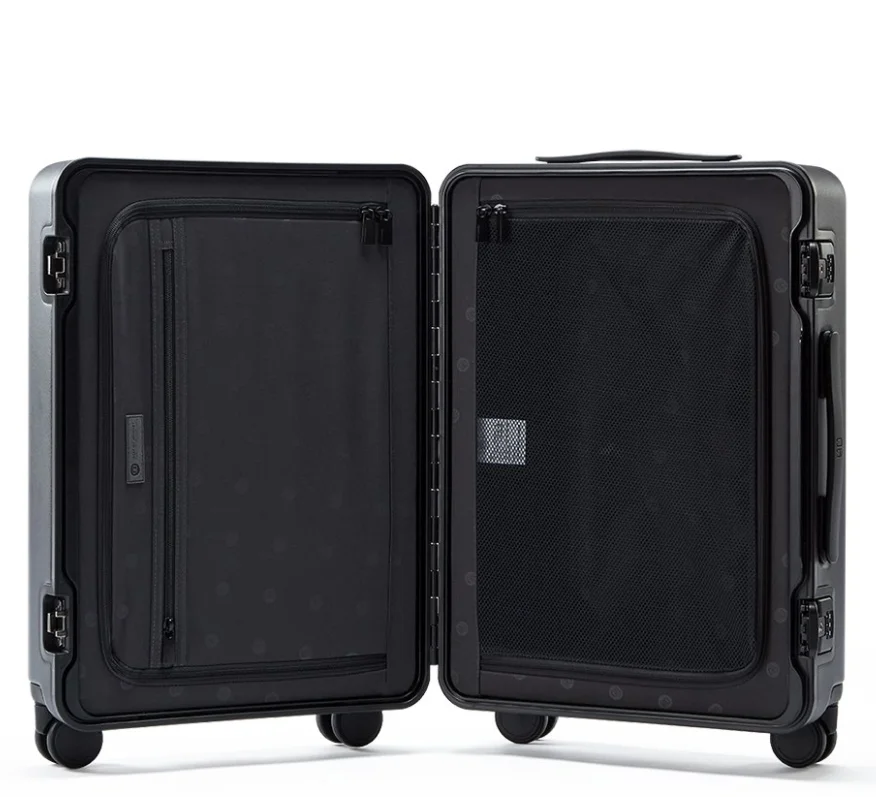 Картинка Чемодан XIAOMI NinetyGo Manhattan Frame Luggage-Zipper 20&quot; Black (MFL20blk)