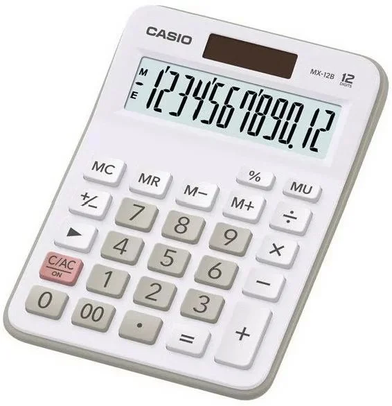Фото Калькулятор настольный CASIO MX-12B-WE-W-EC