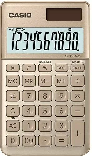 Фото Калькулятор карманный CASIO SL-1000SC-GD-W-EP