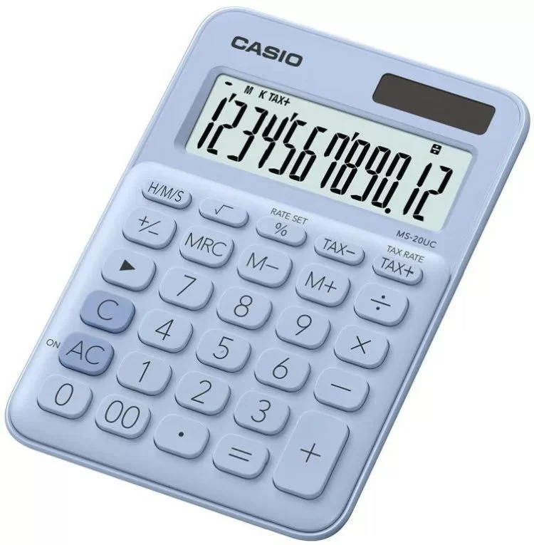 Фото Калькулятор настольный CASIO MS-20UC-LB-W-EC