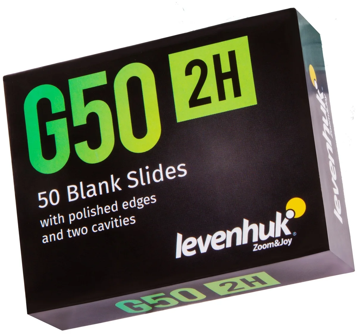 Стекла предметные с двумя лунками LEVENHUK G50 2H, 50 шт. заказать