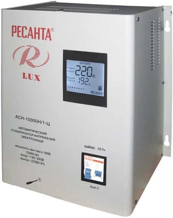 Стабилизатор РЕСАНТА LUX АСН-10000/1-Ц Казахстан