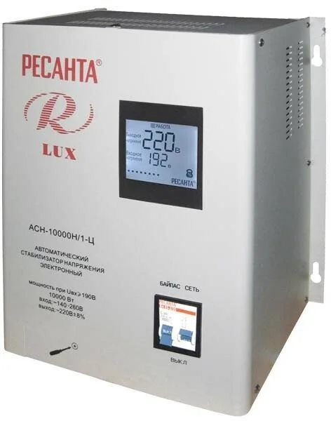 Стабилизатор РЕСАНТА LUX АСН-10000/1-Ц Казахстан