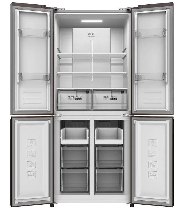 Фото Холодильник SKYWORTH SRM-420CBG White Glass