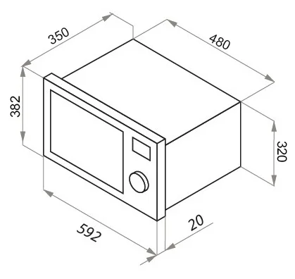 Встраиваемая микроволновая печь MAUNFELD XBMO202S Казахстан