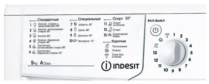 Фотография Стиральная машина INDESIT IWSB 5105 (CIS)