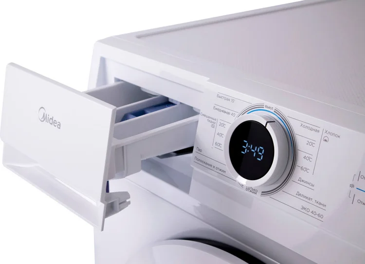 Картинка Стиральная машина MIDEA MF100W80B/W-C