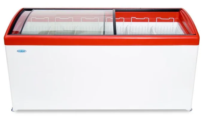 Фото Морозильный ларь СНЕЖ МЛГ-600 Red gloss