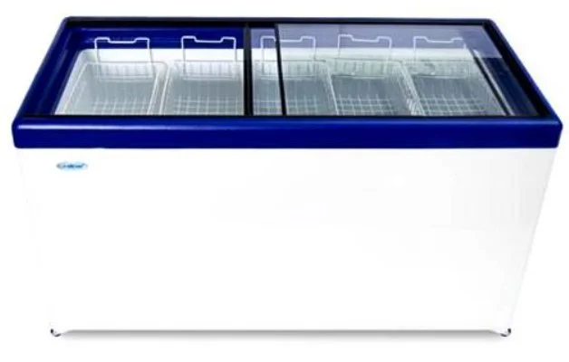 Фото Морозильный ларь СНЕЖ МЛГ-500 Blue gloss