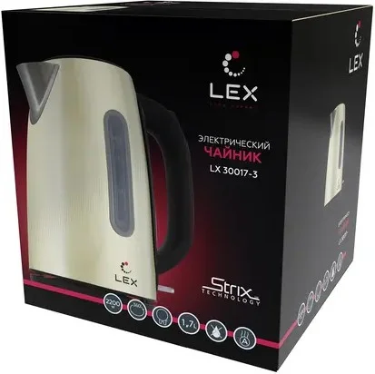 Фотография Чайник LEX LX-30017-3 Beige
