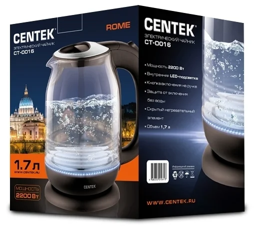 Фотография Чайник CENTEK CT-0016 Rome