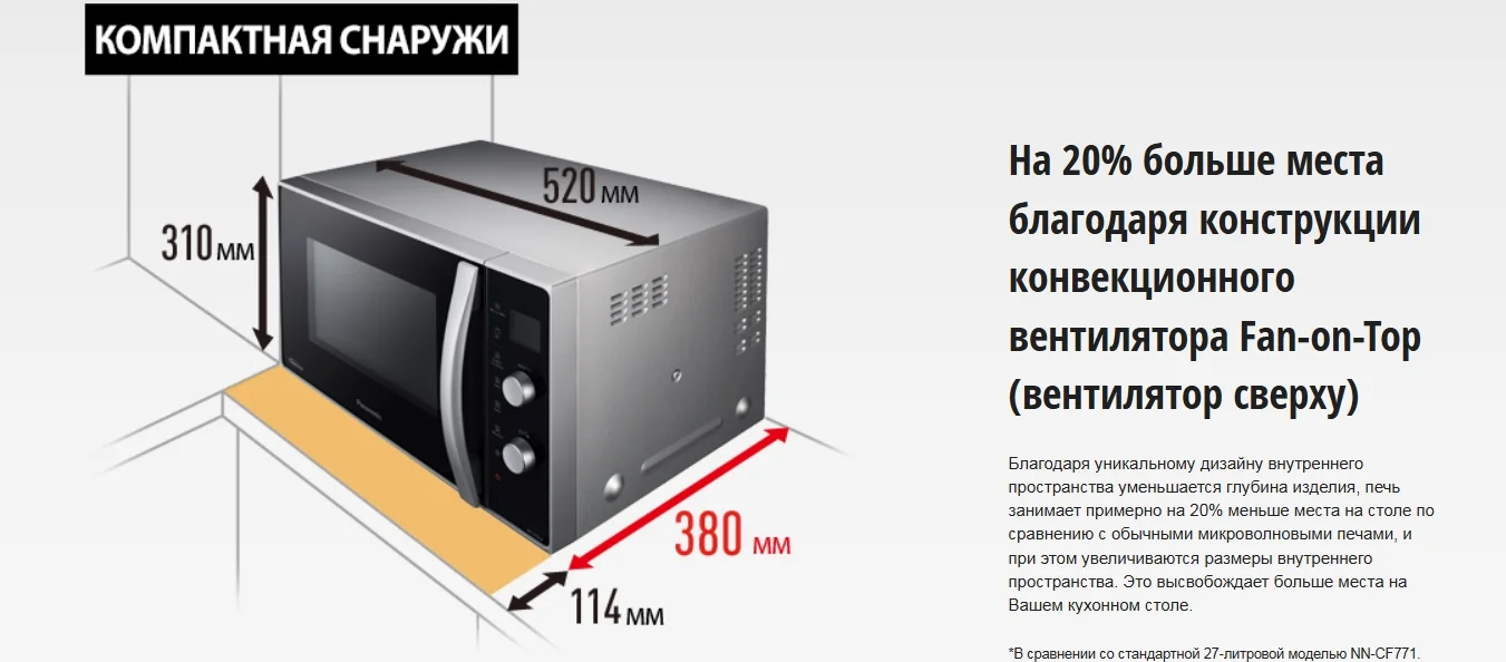 Микроволновая печь PANASONIC NN-CD565BZPE Казахстан