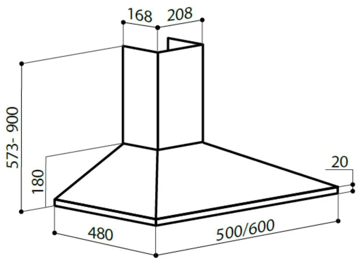 Цена Вытяжка LEX BASIC 600 INOX