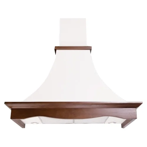 Фото Вытяжка ELIKOR Рококо 60П-700 White moire/unpainted oak