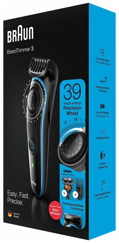 Фото Триммер BRAUN BT3240 + Бритва Gillette