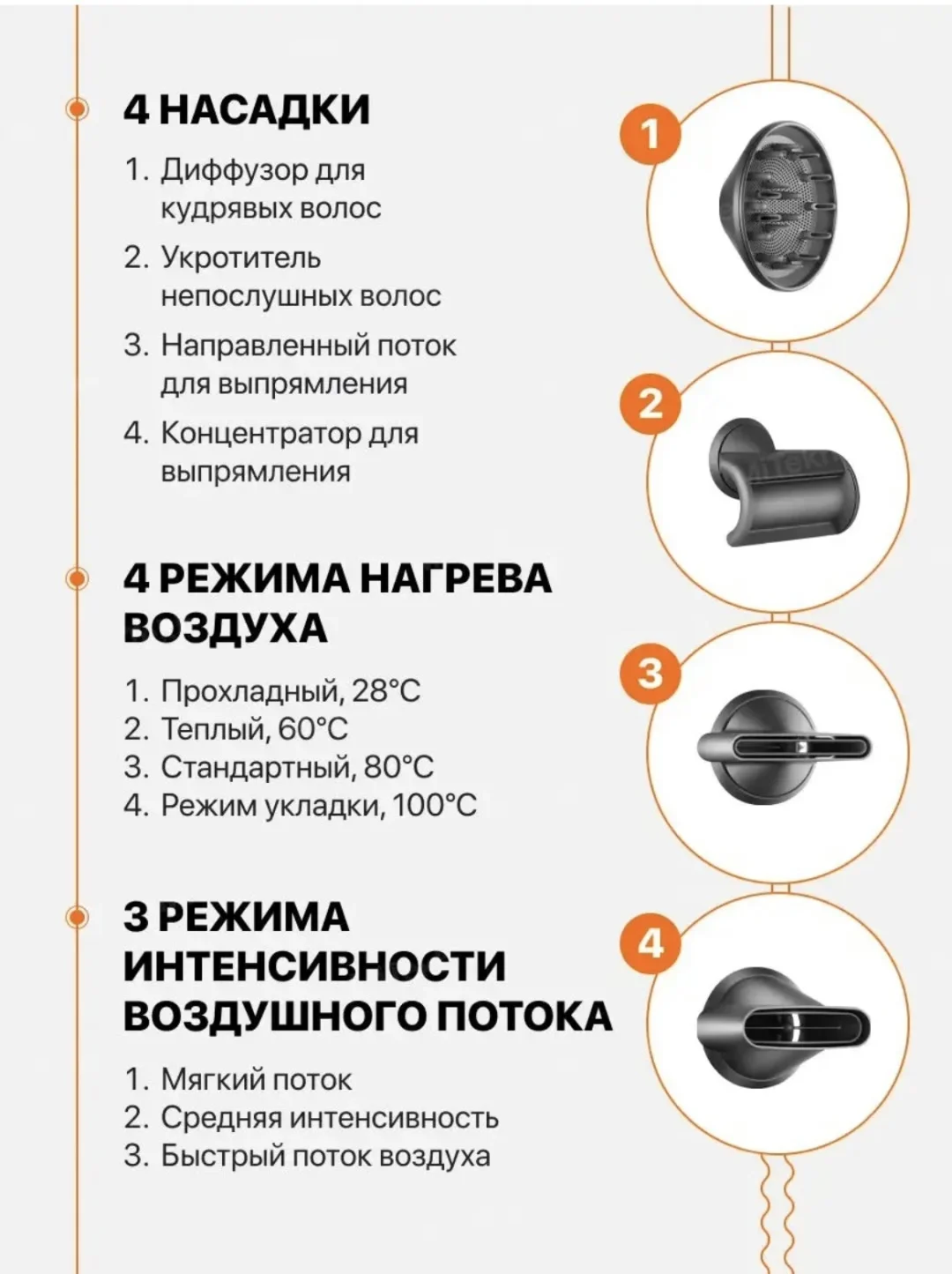 Фото Фен VIVO Hair Dryer Ciberer X13 Blue