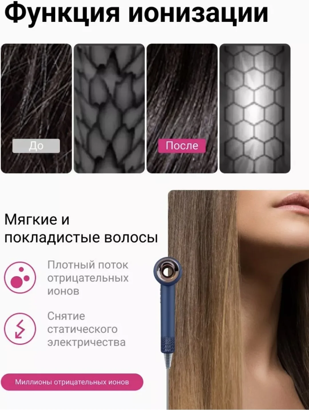 Картинка Фен VIVO Hair Dryer Ciberer X13 Blue
