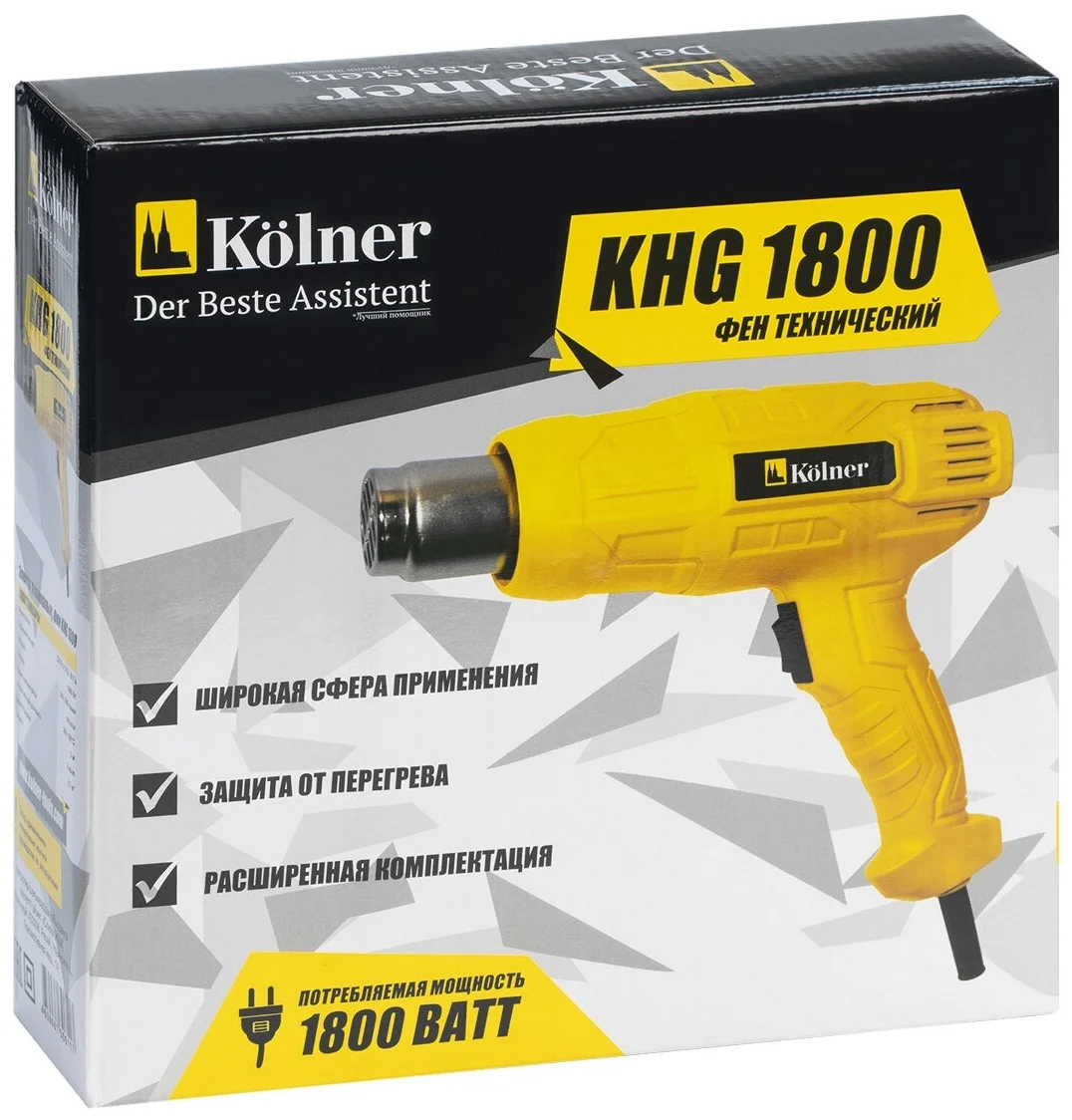 Картинка Фен технический KOLNER KHG 1800