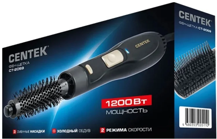 Картинка Фен CENTEK CT-2059 (золото/черный)