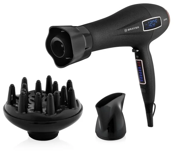 Фен BRAYER BR3001 Black Казахстан