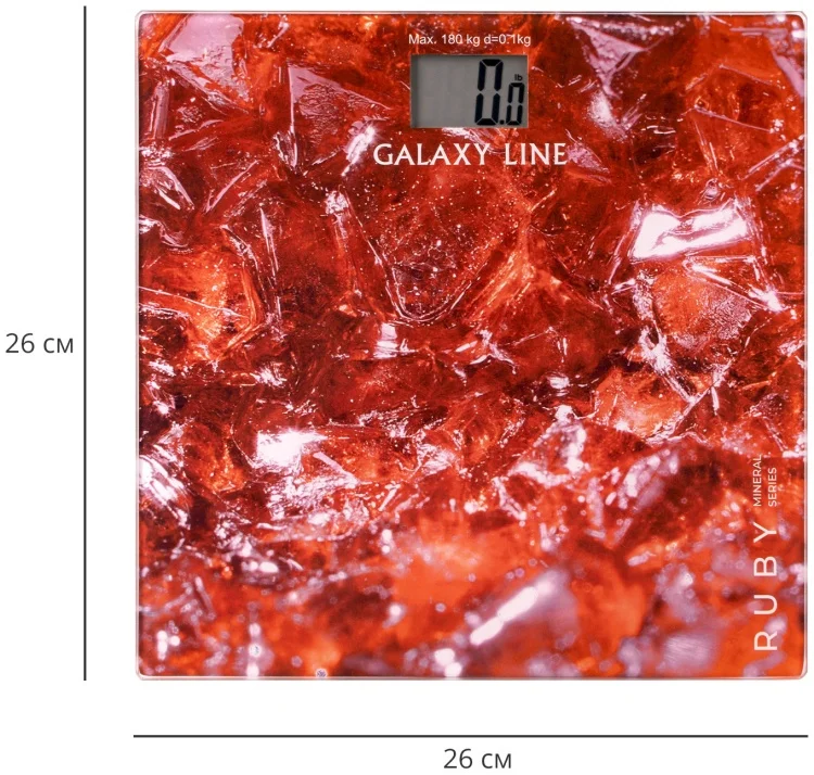 Фото Весы напольные GALAXY GL 4819 РУБИН