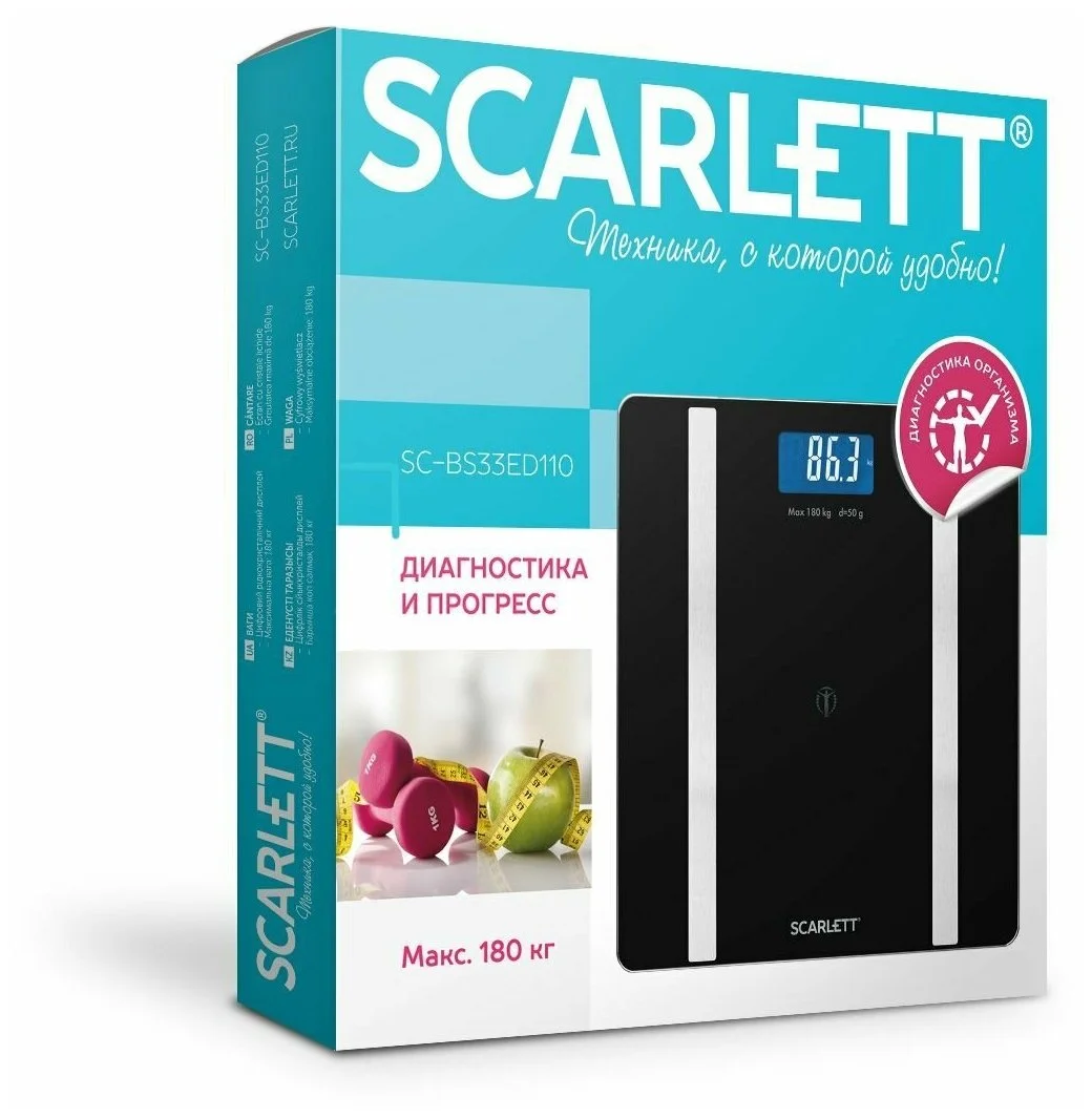 Фото Весы напольные SCARLETT SC-BS33ED110