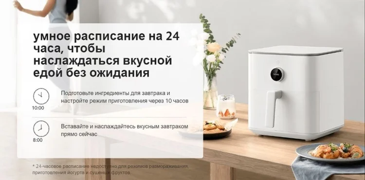 Цена Аэрогриль XIAOMI Smart Air Fryer Black 6.5L (MAF10)