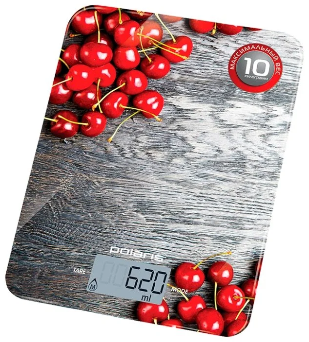 Весы кухонные POLARIS PKS 1046DG Cherry