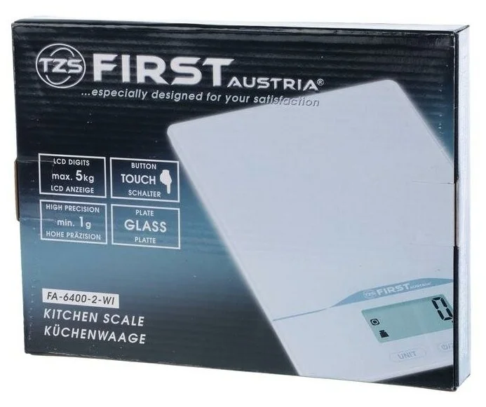 Картинка Весы кухонные FIRST FA-6400-WI