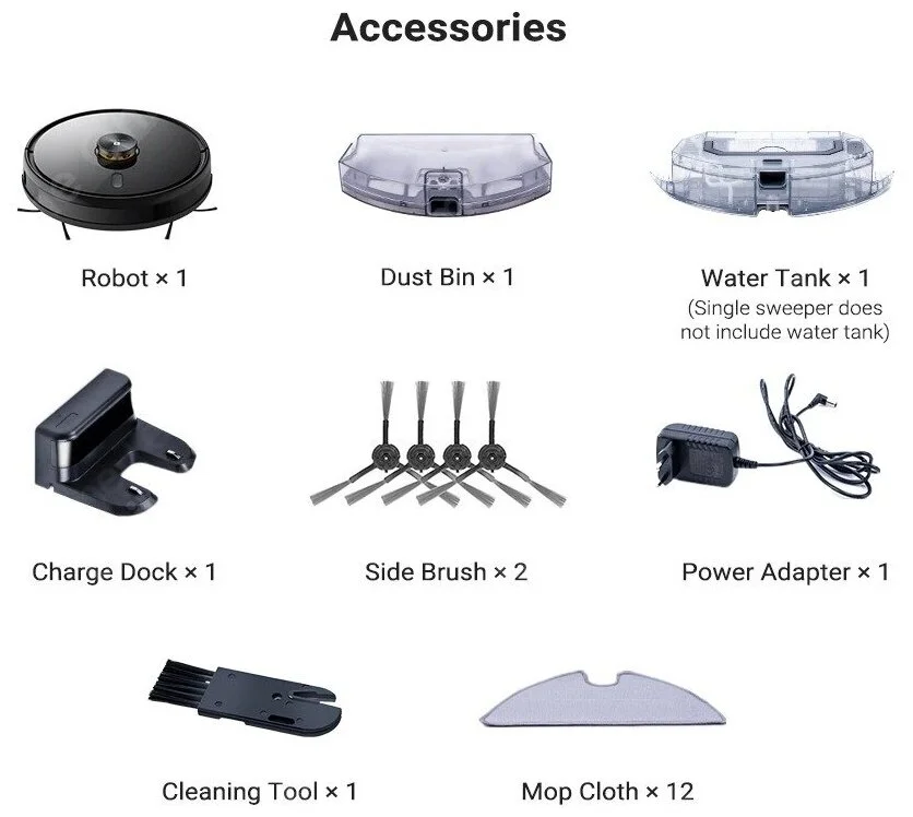 Фото Робот-пылесос REALME TechLife Robot Vacuum Black (RMH2101)