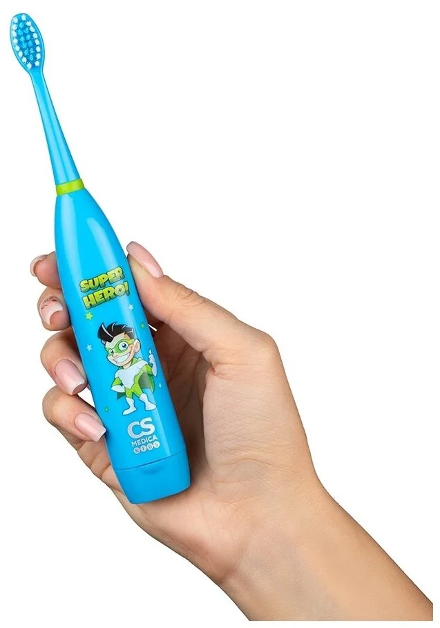 Фотография Зубная щетка CS Medica KIDS CS-9190-H (Супергерой) NEW