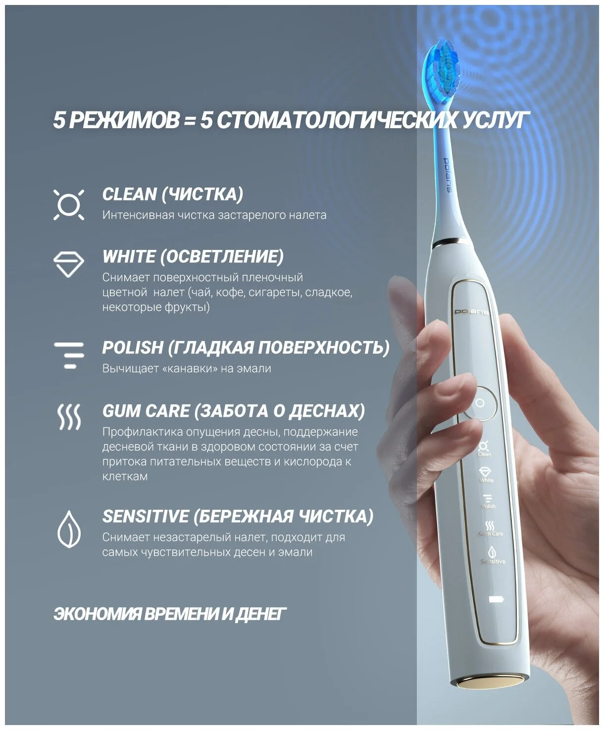 Зубная щетка POLARIS PETB 0101 TC Казахстан