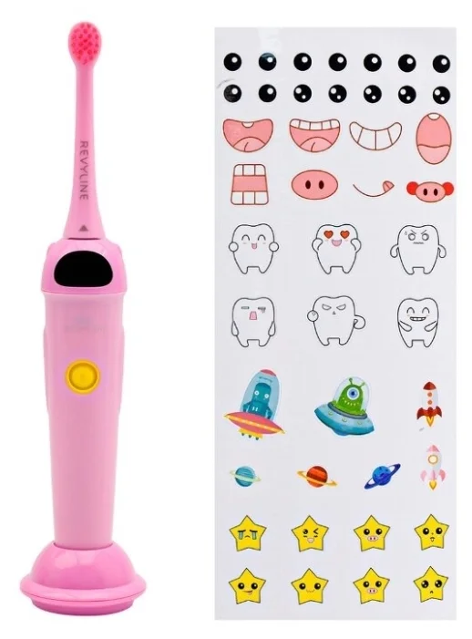 Купить Детская электрическая звуковая зубная щетка Revyline RL 020 Pink