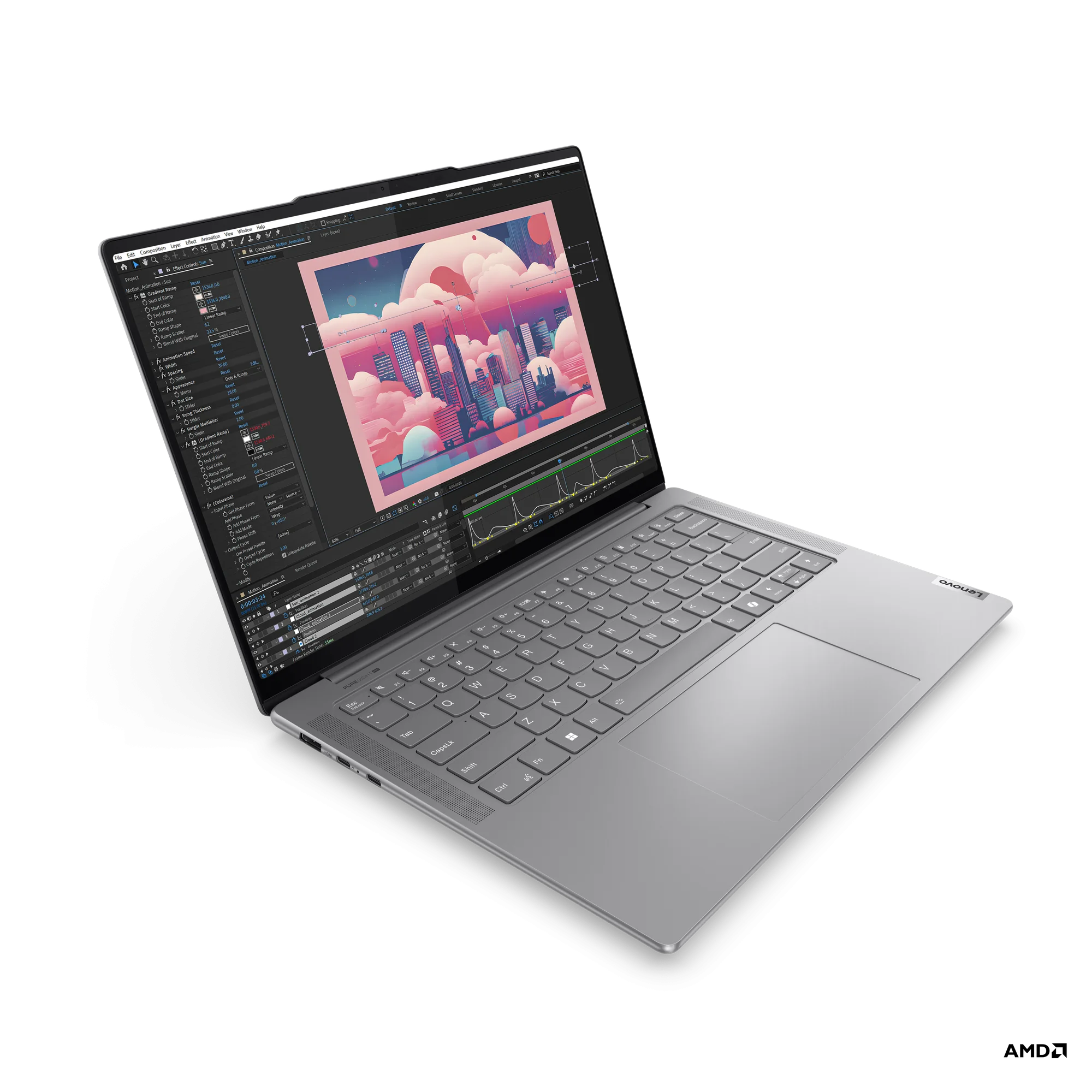 Фотография Ноутбук LENOVO Yoga Pro 7 14AHP9 R7/16G/1T/1S (83E3001PRU)